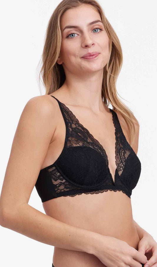 Minx V-wire Plunge Lace Bra