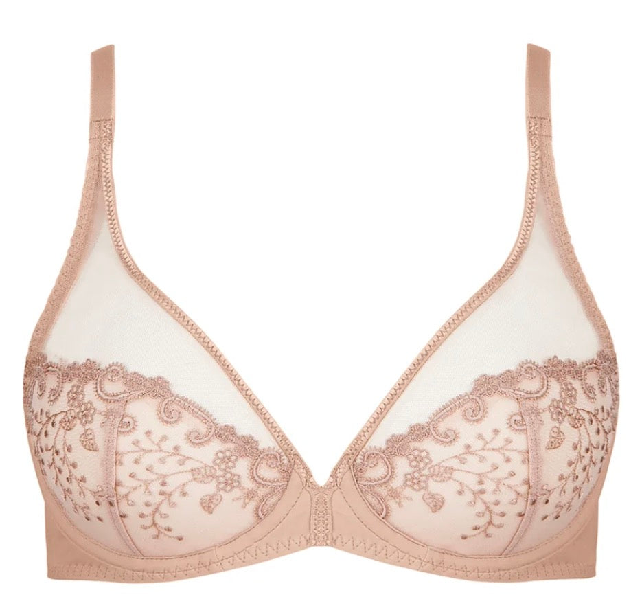 Delice Full Coverage Plunge Bra - Sand