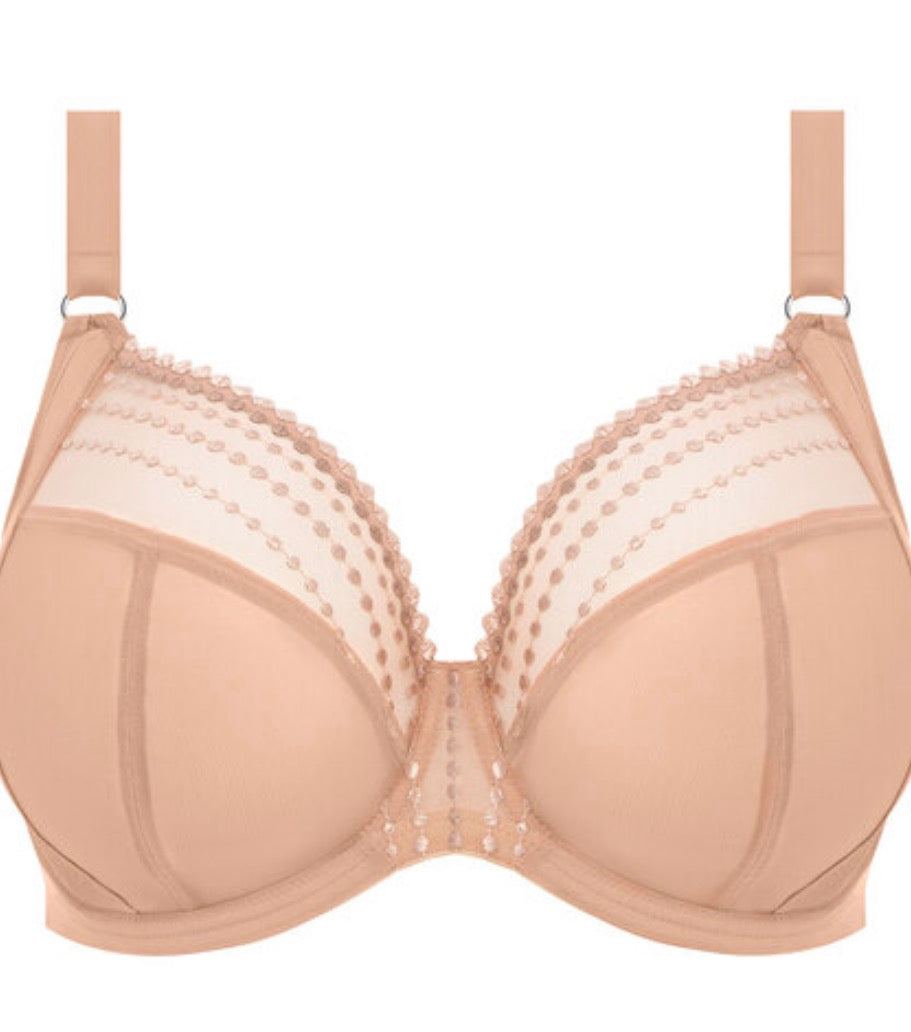 Matilda Underwire Plunge Bra - Café Au Lait