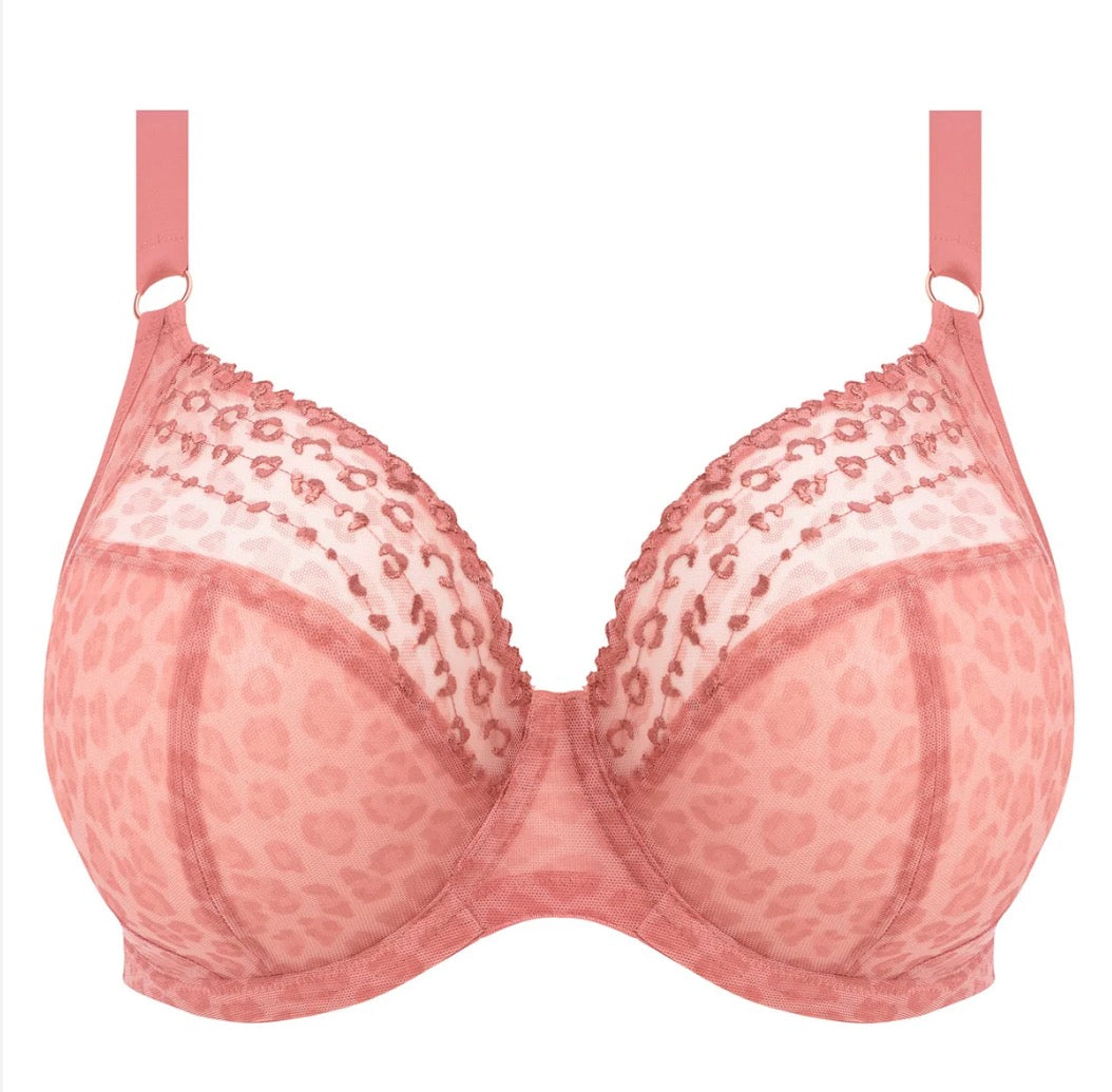 Matilda Underwire Plunge Bra - Rose Leo