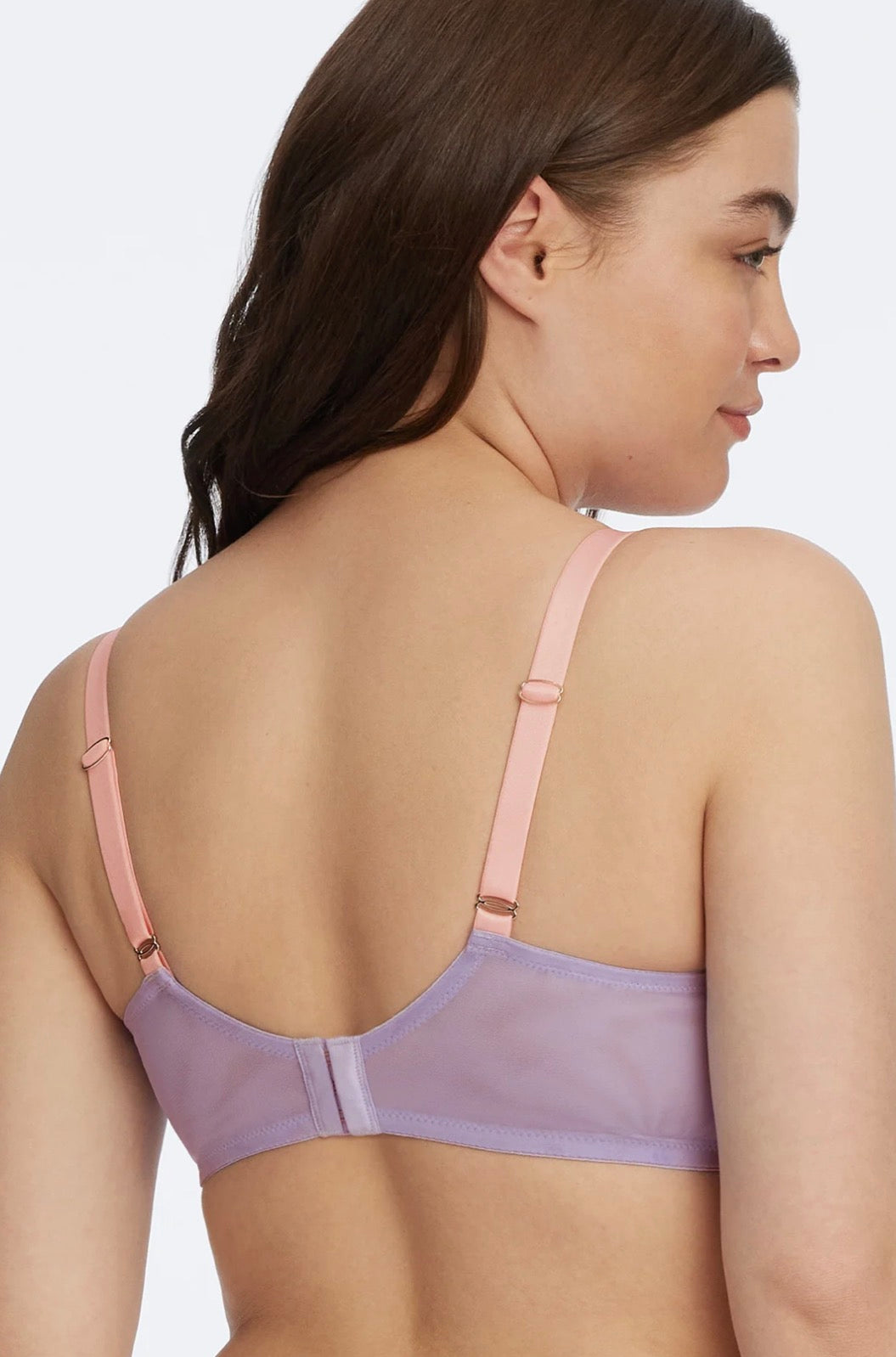 Spellbound Sheer Side Support Underwire Bra - Berry Pink