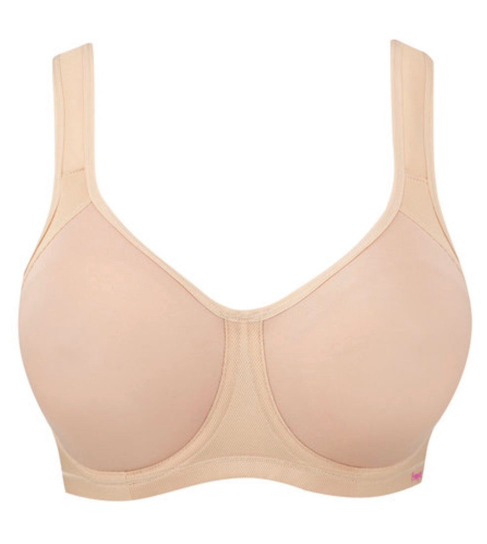 Sonic Underwire Moulded Sports Bra - Nude