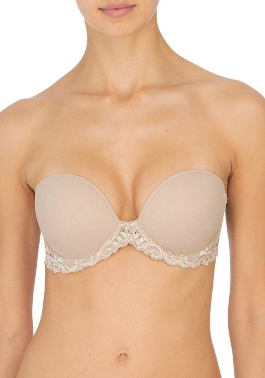 Feathers Strapless Bra - Cafe