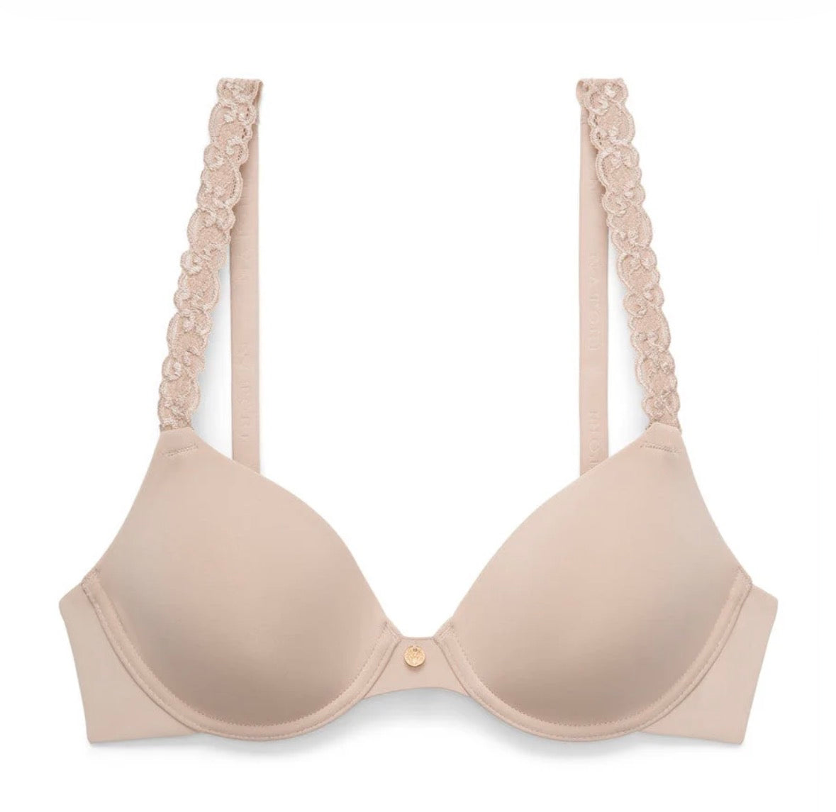 Pure Luxe Custom Coverage Contour Underwire Bra - Cafe