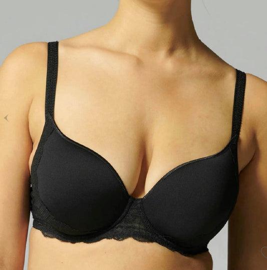 Reve 3D Plunge Spacer Bra - Black