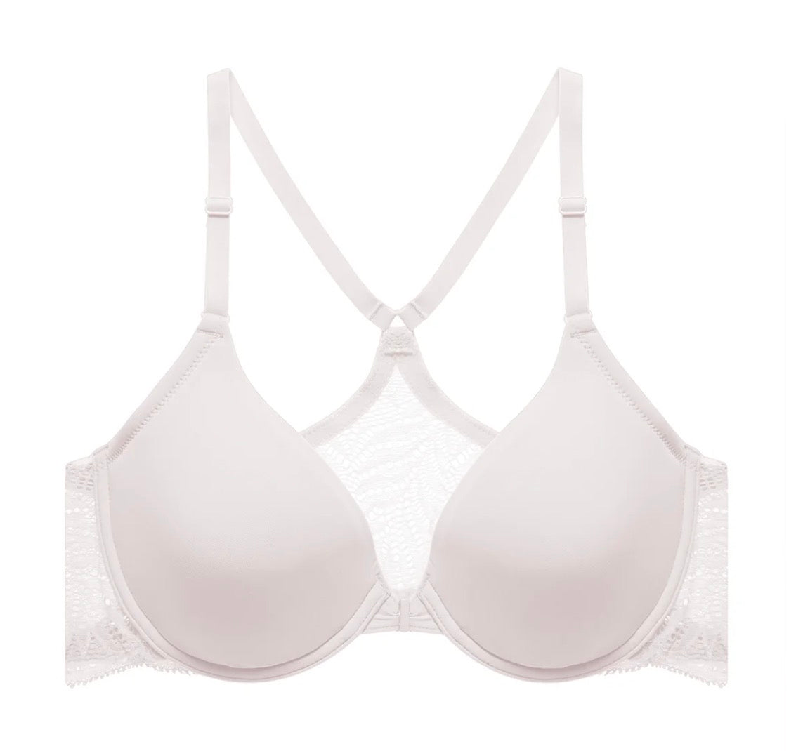 Lush Front Close Contour Underwire Bra - Mink/Ivory