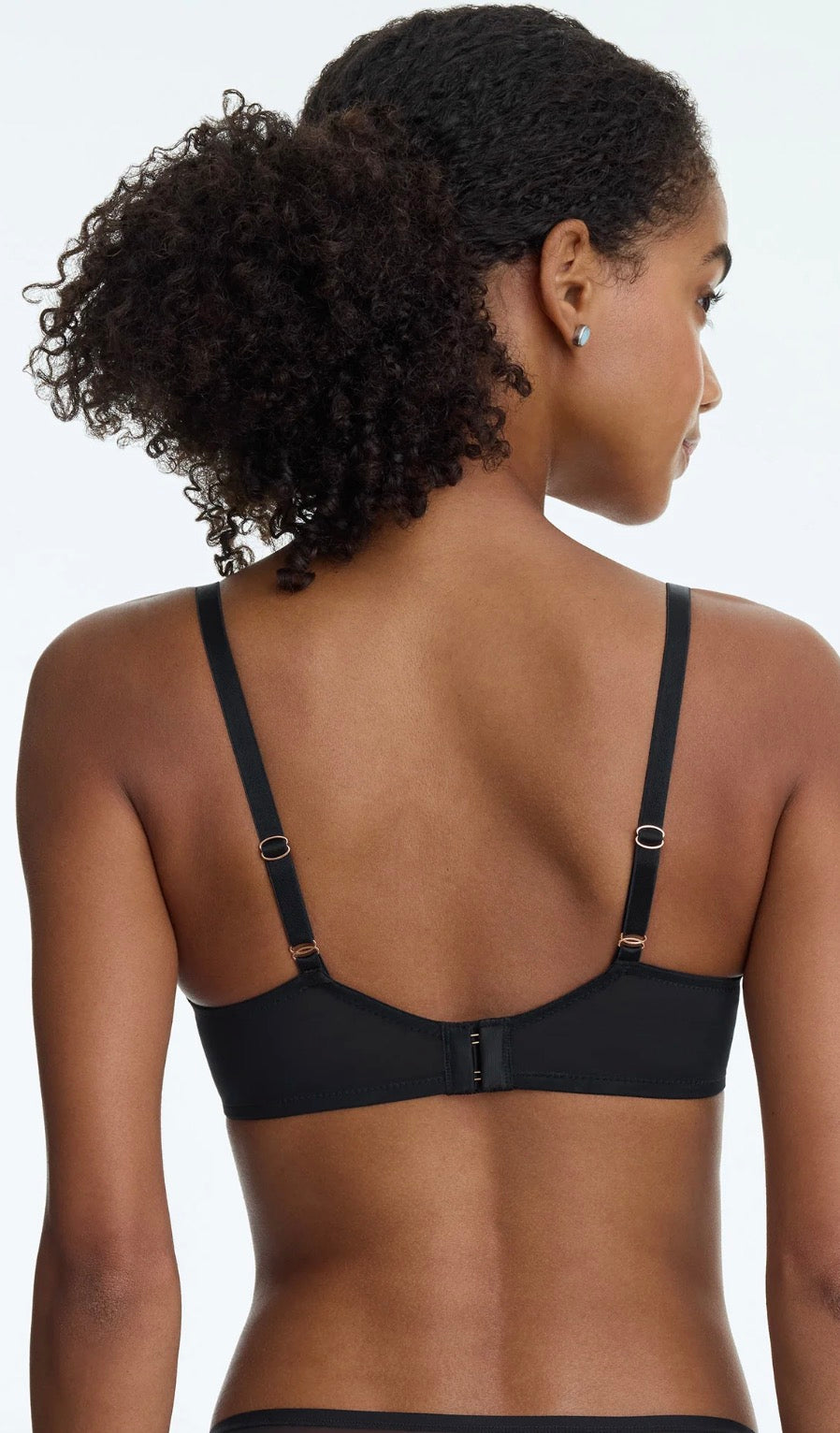 Spellbound Sheer Side Support Underwire Bra - Black