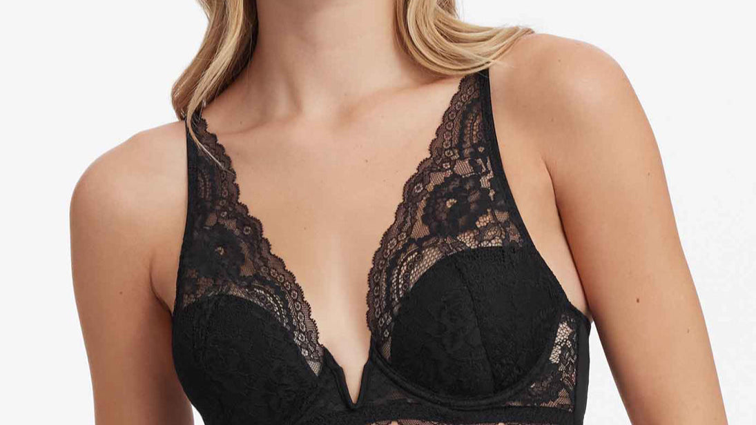 MINX V-WIRE PLUNGE LACE BRA