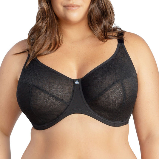PARFAIT Enora P5272 Women's Full Bust Supportive Full Coverage Unlined Minimizer - Black