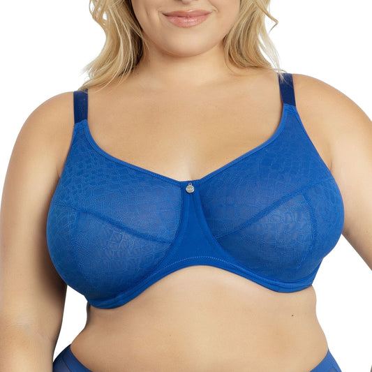 PARFAIT Enora P5272 Women's Full Bust Supportive Full Coverage Unlined Minimizer - Sapphire