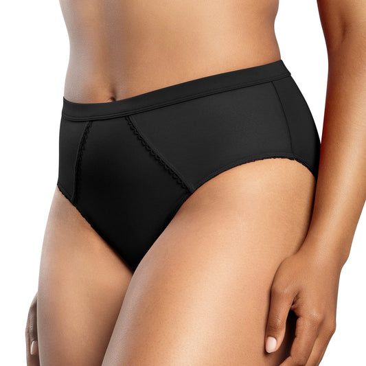 PARFAIT Micro Dressy PP306 French Cut High Waisted Sexy Sheer Panties - Black