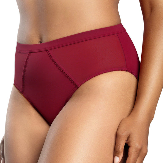 PARFAIT Micro Dressy PP306 French Cut High Waisted Sexy Sheer Panties - Rio Red