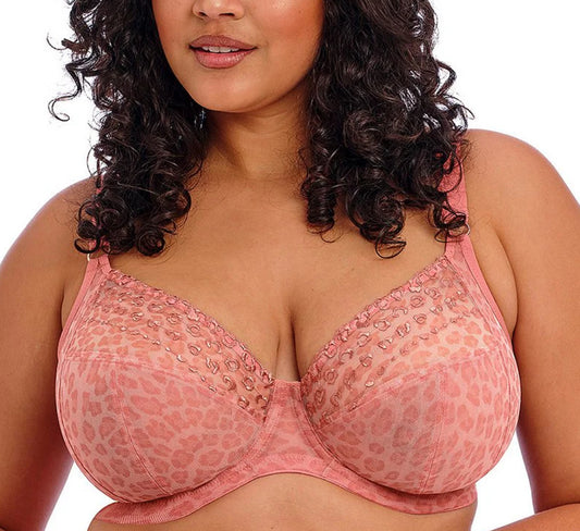 Matilda Underwire Plunge Bra - Rose Leo