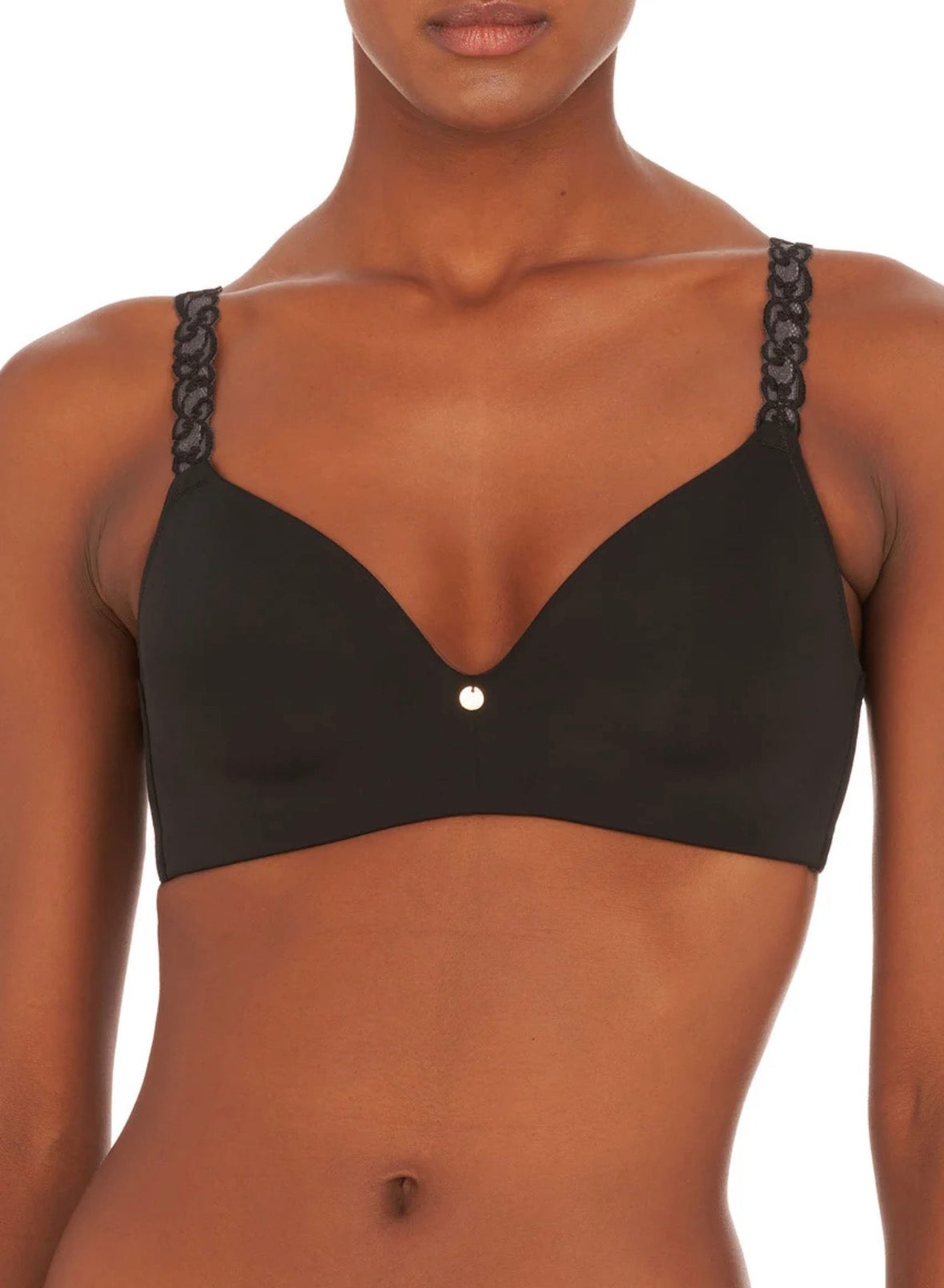 Pure Luxe Wireless Contour Bra - Black