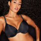 Pure Luxe Custom Coverage Contour Underwire Bra - Black