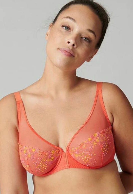 Delice Full Coverage Plunge Bra - Mango