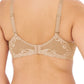 Feathers Full Figure Contour Underwire Bra - Cafe