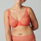 Delice Full Coverage Plunge Bra - Mango