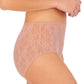 Bliss Allure One-Size Lace Full Brief - Rose Beige