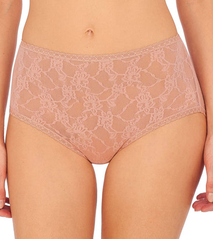 Bliss Allure One-Size Lace Full Brief - Rose Beige