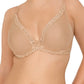 Feathers Plunge T-Shirt Bra - Café