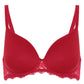 Caresse 3D Plunge Spacer Bra - Tango Red