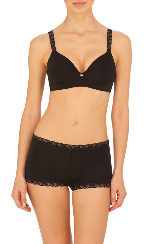 Pure Luxe Wireless Contour Bra - Black