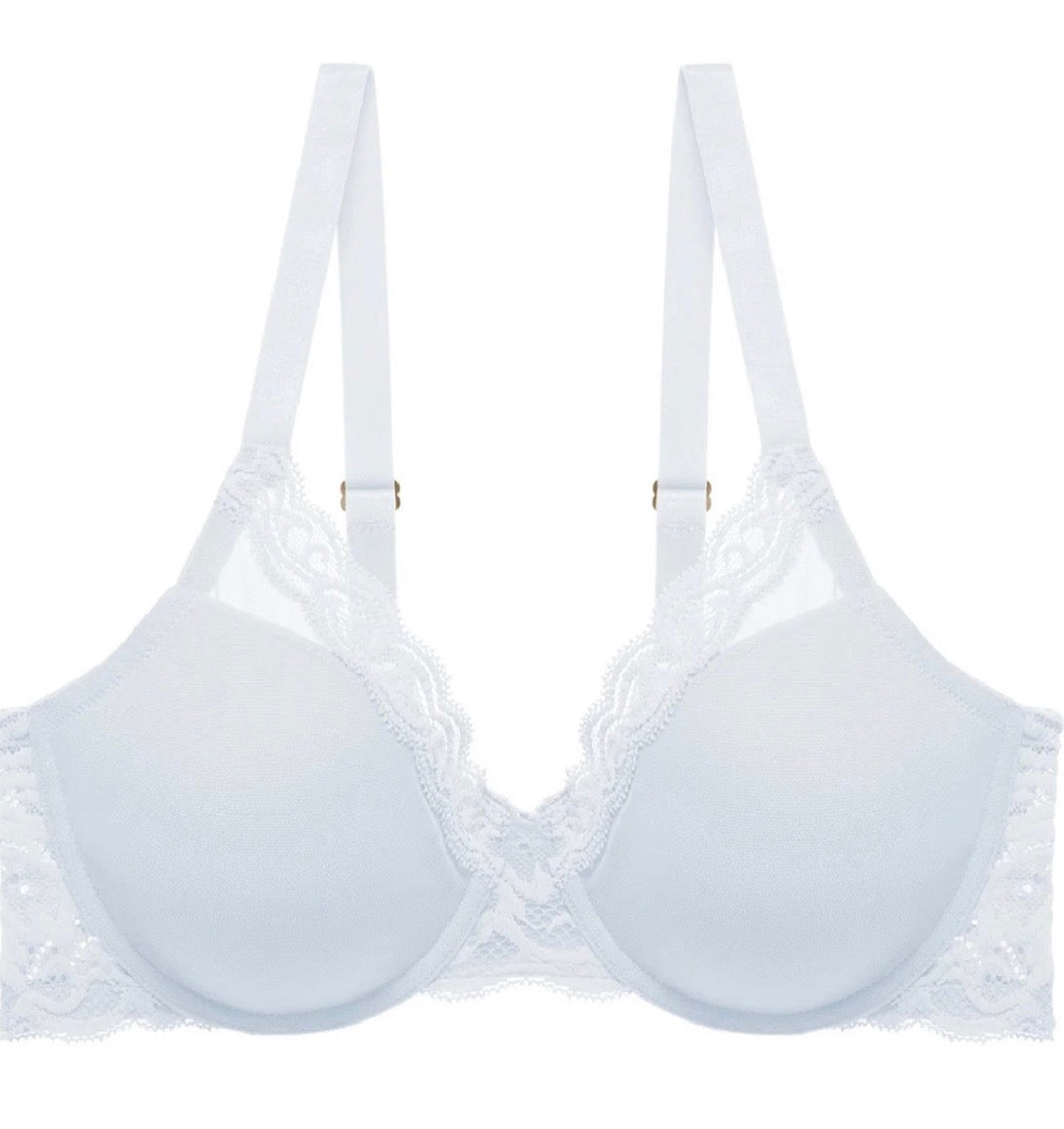 Feathers Full Figure Contour Underwire Bra - Frosted Sky