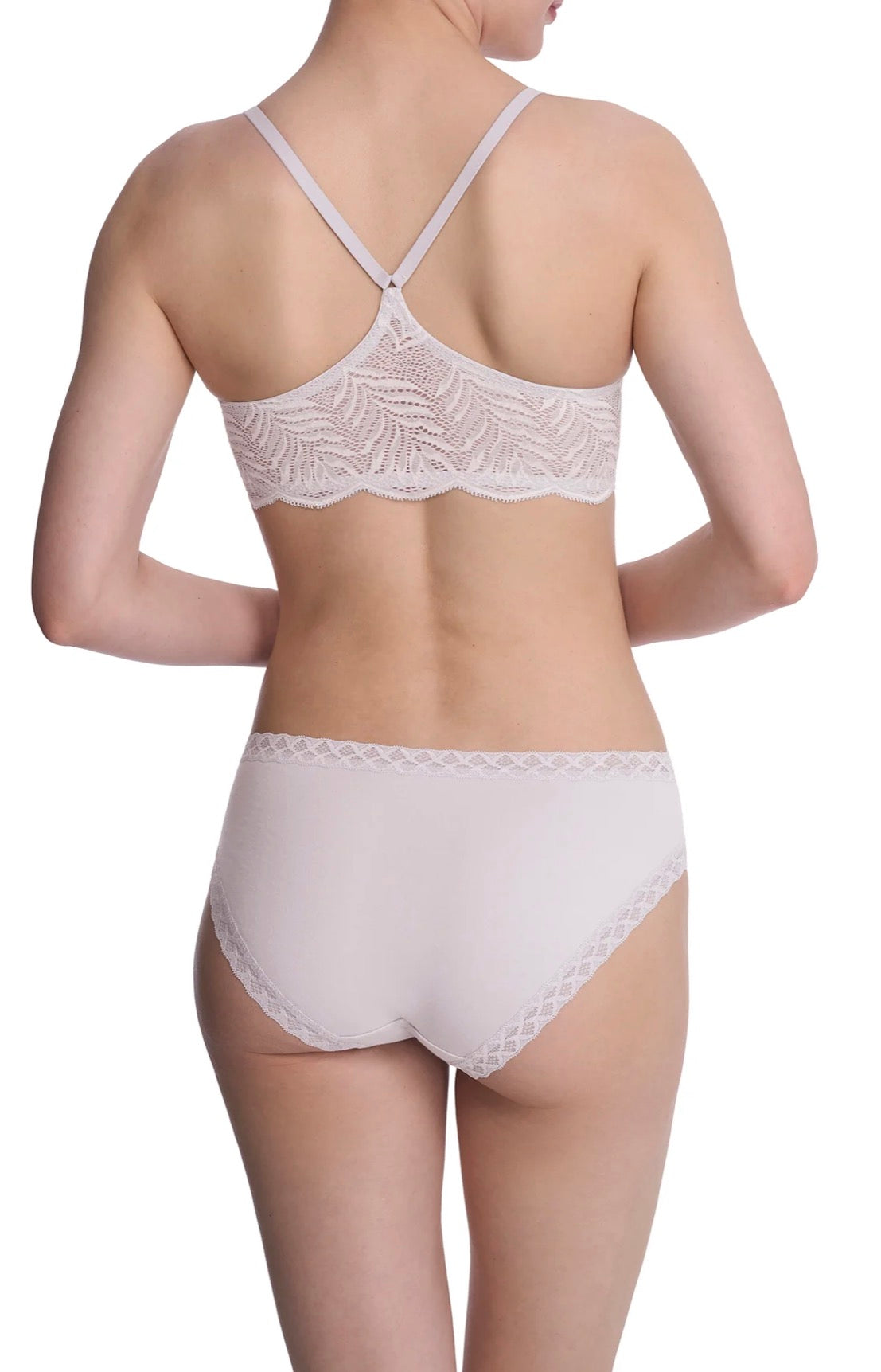 Lush Front Close Contour Underwire Bra - Mink/Ivory