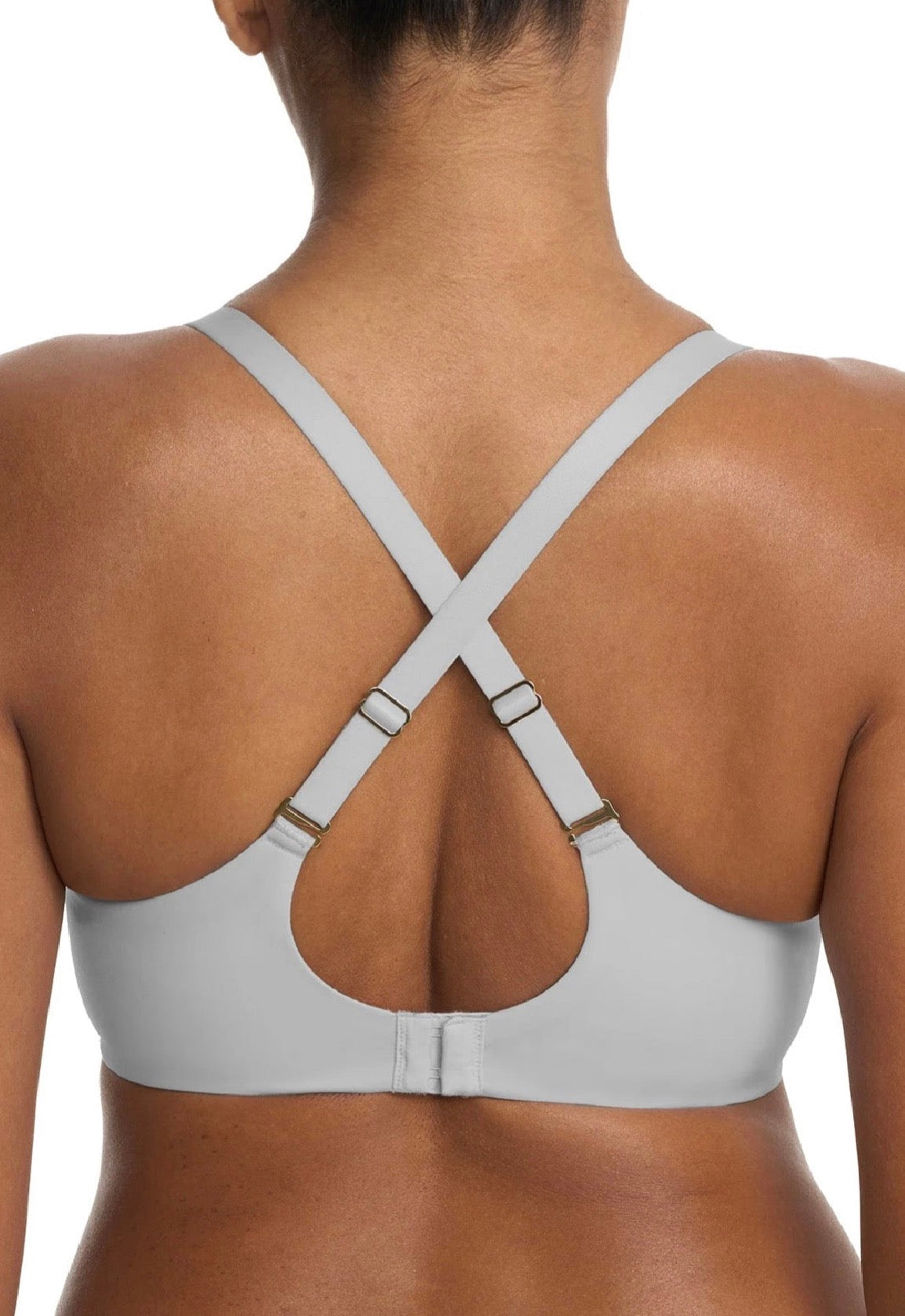 Comfort Evolution Full Fit Memory Foam Convertible Bra - Gray/Dawn