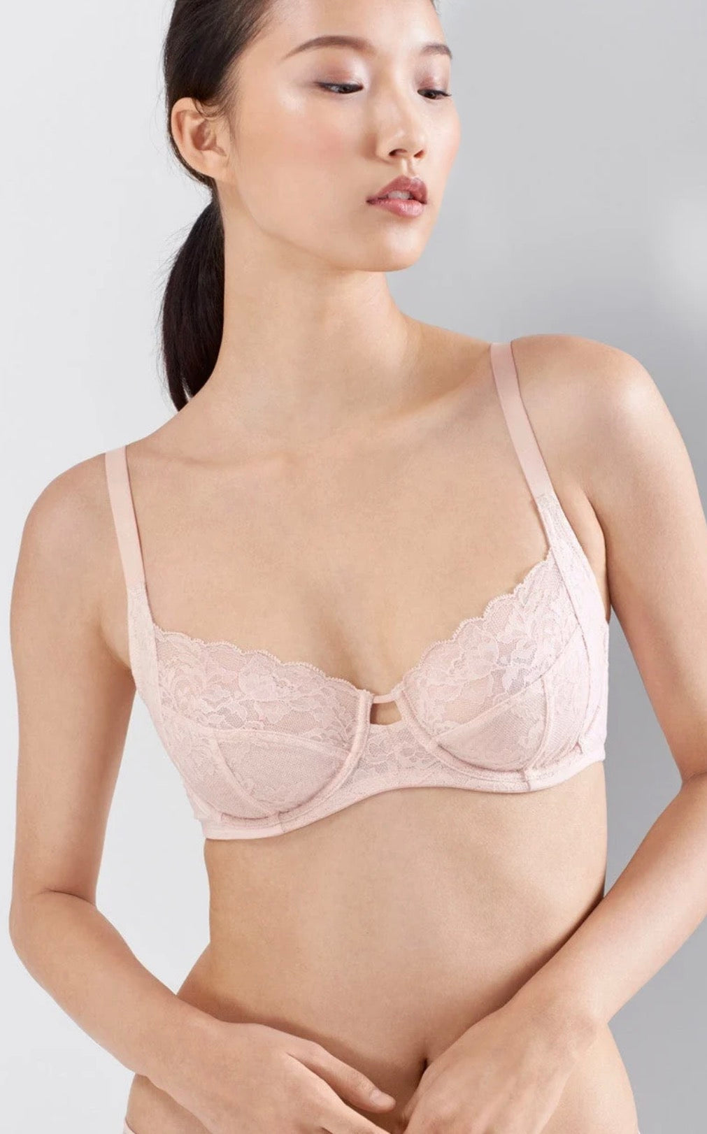 Statement Full Figure Bra - Cameo Rose/Cashmere