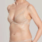 Feathers Plunge T-Shirt Bra - Café