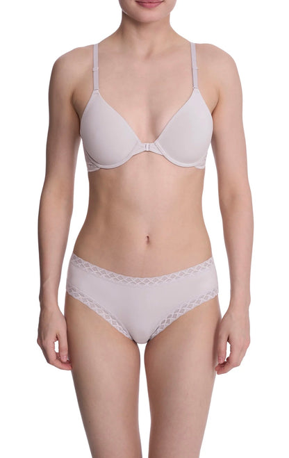Lush Front Close Contour Underwire Bra - Mink/Ivory