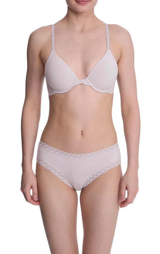 Lush Front Close Contour Underwire Bra - Mink/Ivory
