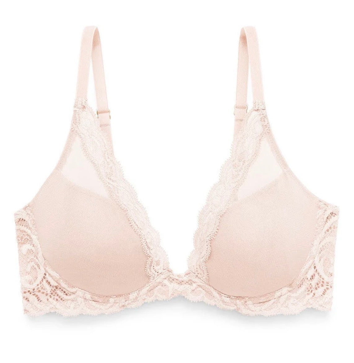 Feathers Plunge T-Shirt Bra - Cameo Rose