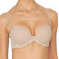 Feathers Strapless Bra - Cafe