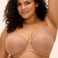 Matilda Underwire Plunge Bra - Café Au Lait