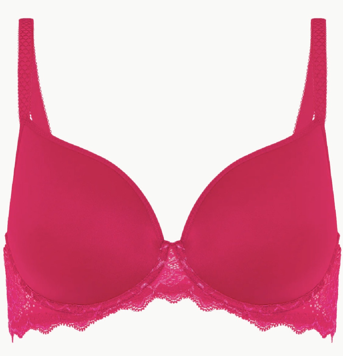 Caresse 3D Plunge Spacer Bra - Teaberry Pink