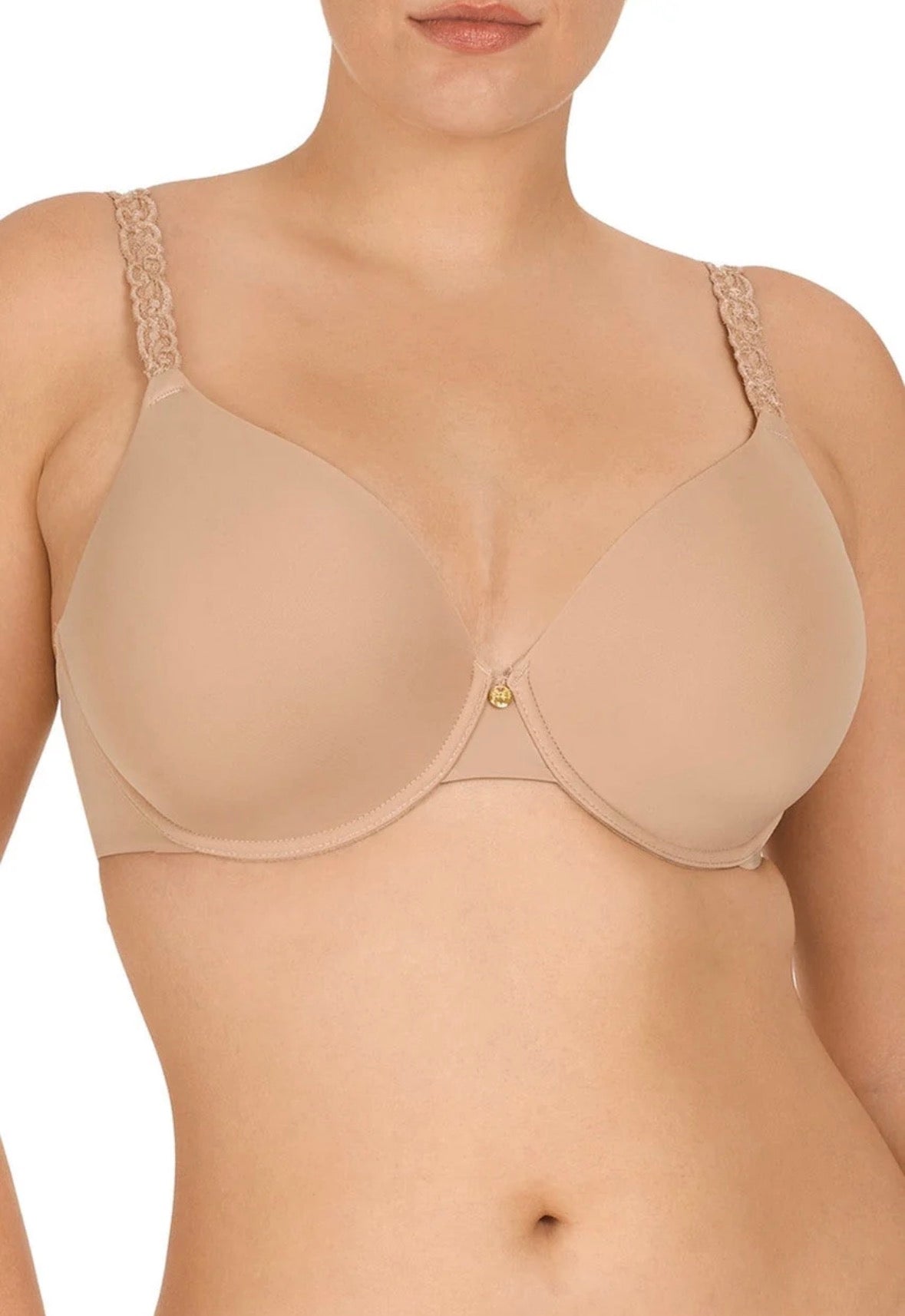 Pure Luxe Custom Coverage Contour Underwire Bra - Cafe