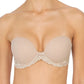 Feathers Strapless Bra - Cafe