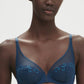 Delice Full Coverage Plunge Bra - Prestige Blue