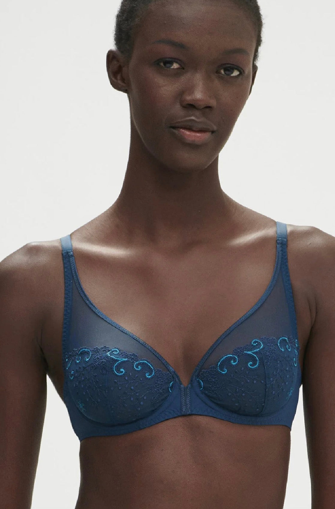 Delice Full Coverage Plunge Bra - Prestige Blue