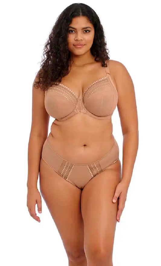 Matilda Underwire Plunge Bra - Café Au Lait