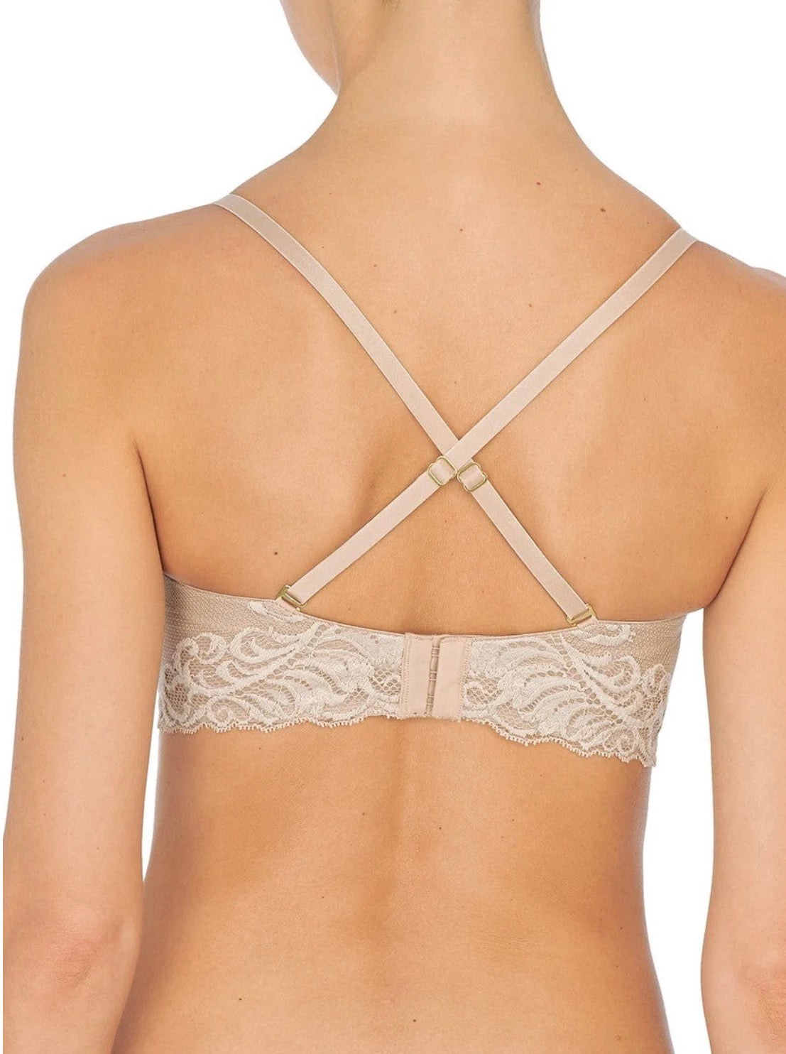 Feathers Strapless Bra - Cafe