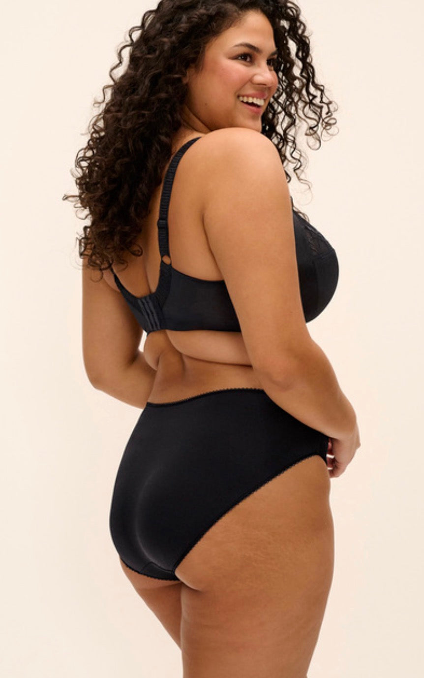 Cate Full Cup Banded Bra - Black
