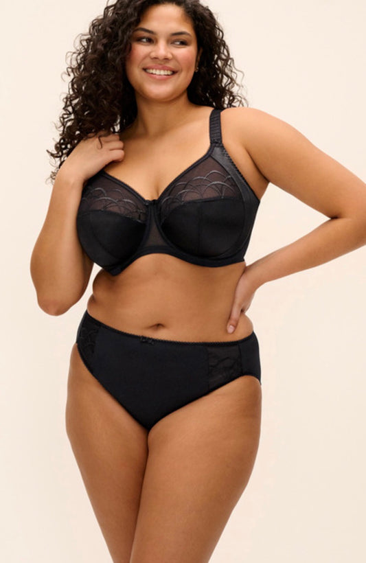 Cate Full Cup Banded Bra - Black