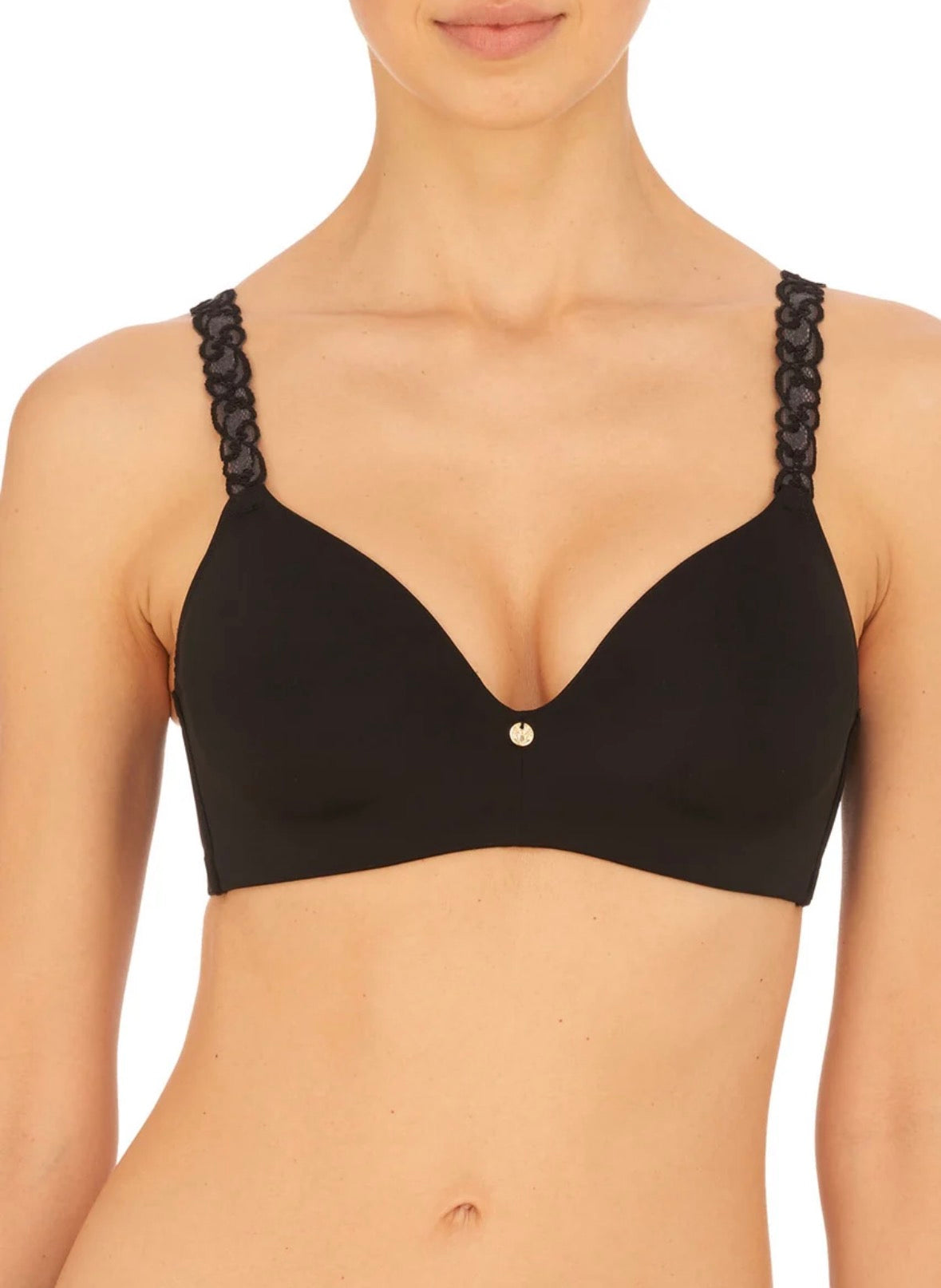Pure Luxe Wireless Contour Bra - Black