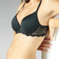 Caresse 3D Plunge Spacer Bra - Black