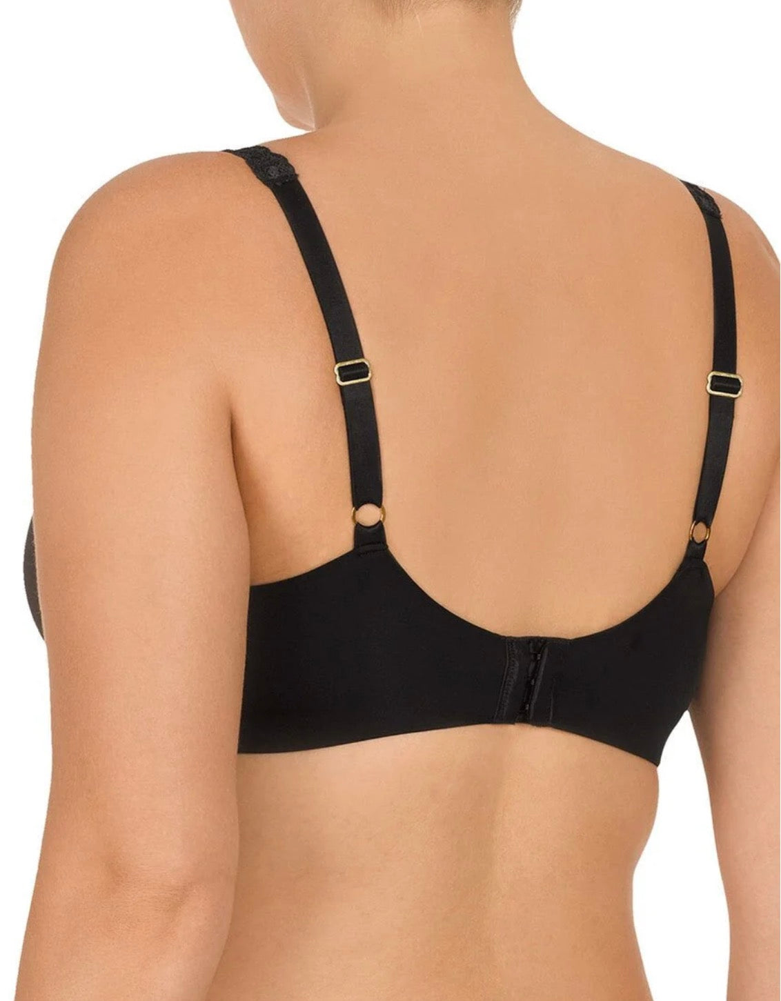 Pure Luxe Custom Coverage Contour Underwire Bra - Black