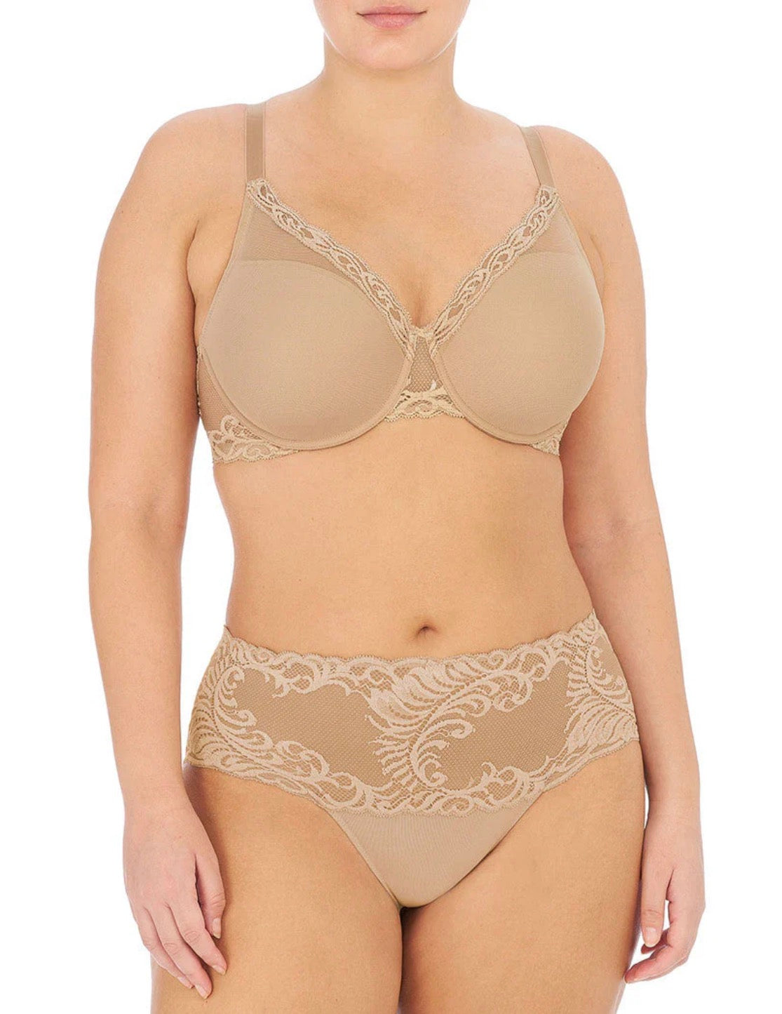 Feathers Full Figure Contour Underwire Bra